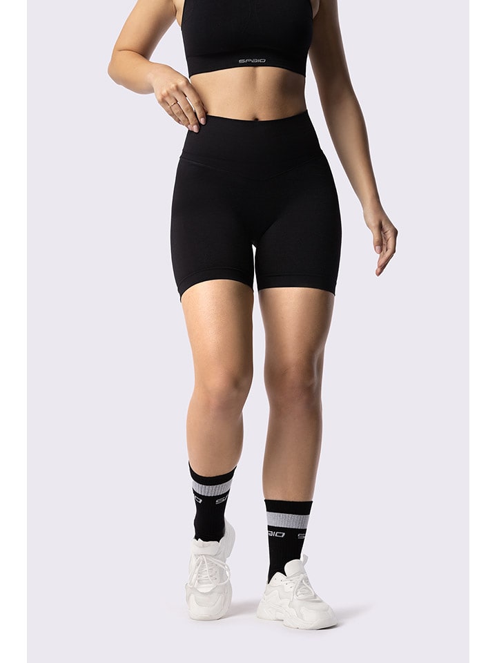 Spaio Szorty sportowe "Adapt" w kolorze czarnym rozmiar: XS