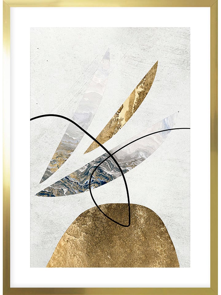 Ars Longa Druk artystyczny "Gold Lillaby" w ramce - 70 x 50 cm rozmiar: onesize