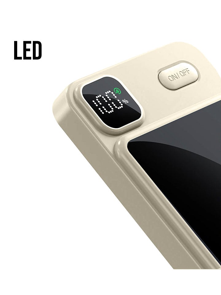 SWEET ACCESS Powerbank w kolorze beżowym - 10.000 mAh rozmiar: onesize