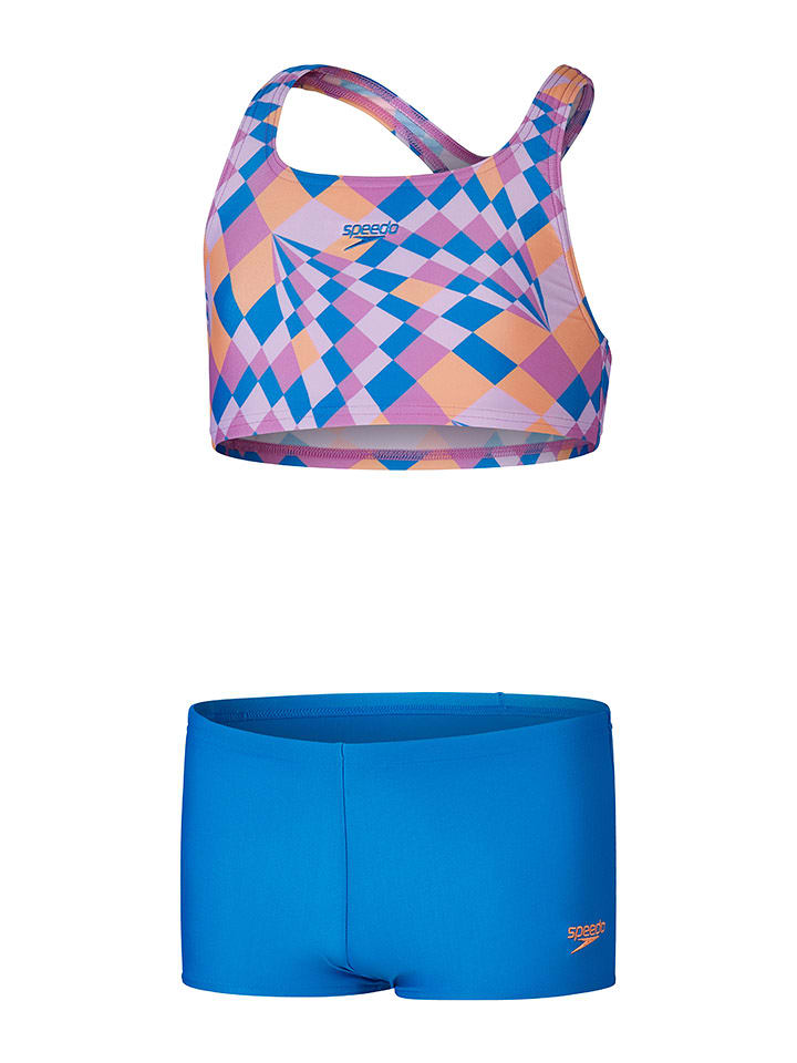 Speedo Bikini "Eco Allover" w kolorze niebieskim ze wzorem rozmiar: 164