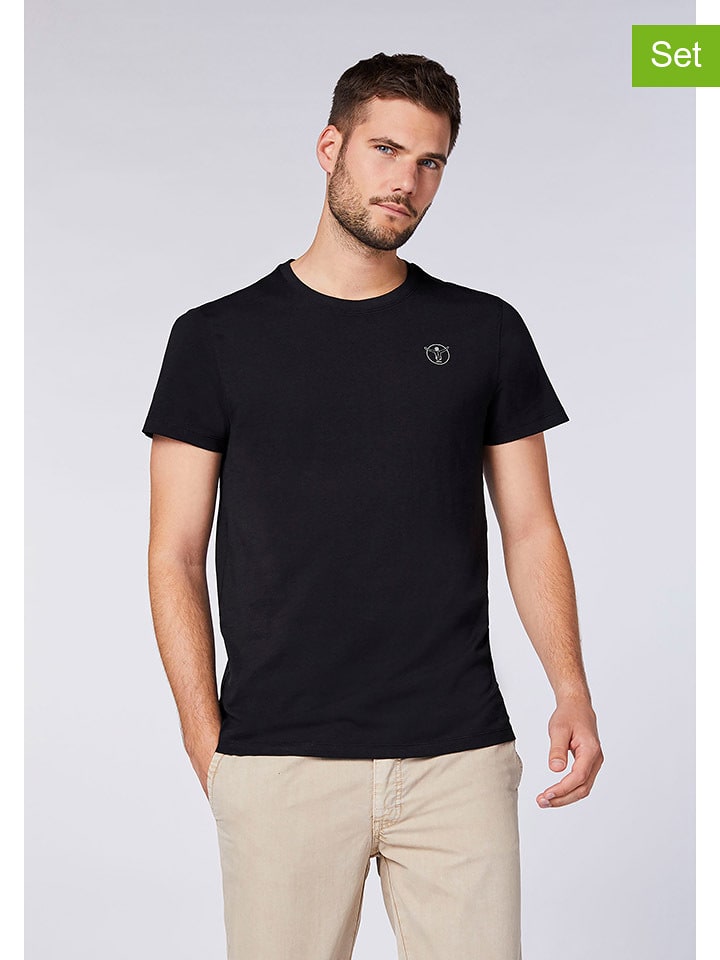 Chiemsee Koszulki (2 szt.) w kolorze czarnym rozmiar: S