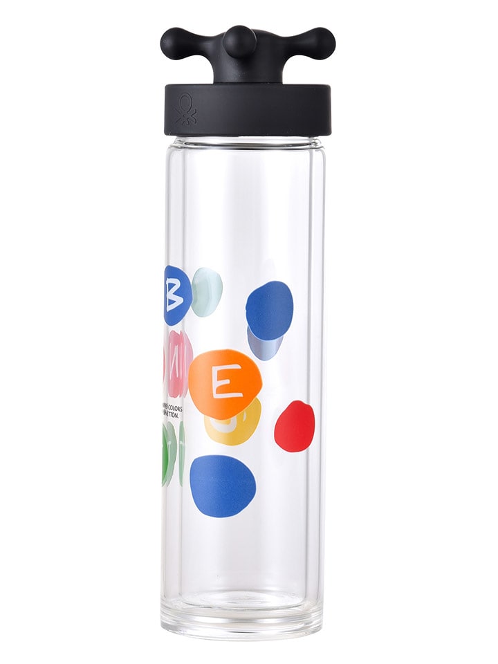 Benetton Bidon w kolorze czarnym - 350 ml rozmiar: onesize