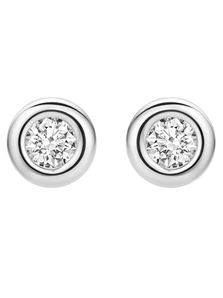 Revoni Złote kolczyki-wkrętki z diamentami rozmiar: onesize