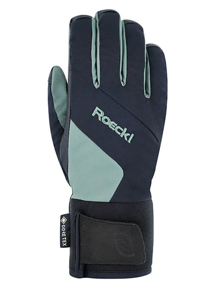 Roeckl SPORTS Rękawiczki narciarskie "Andalo GTX" w kolorze turkusowo-czarnym rozmiar: 3