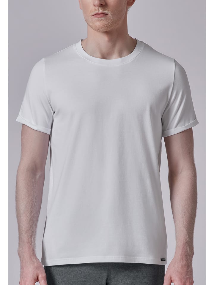 Skiny Koszulka piżamowa w kolorze białym rozmiar: XL