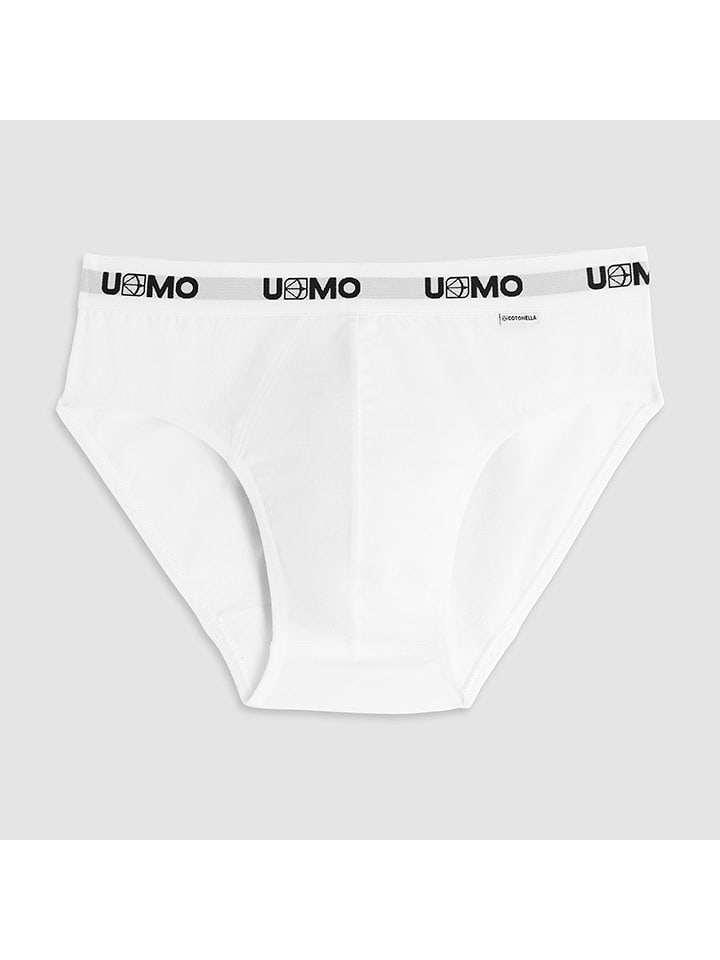 COTONELLA Slipy w kolorze białym rozmiar: S