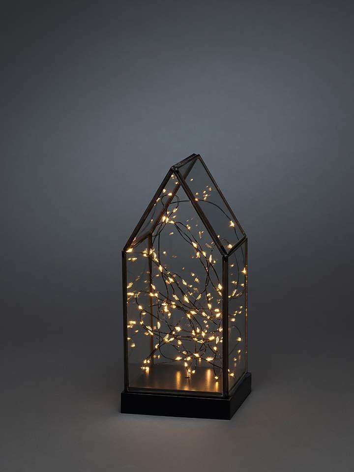 Konstsmide Lampa dekoracyjna LED w kolorze czarnym - 11 x 24,5 x 11 cm rozmiar: onesize