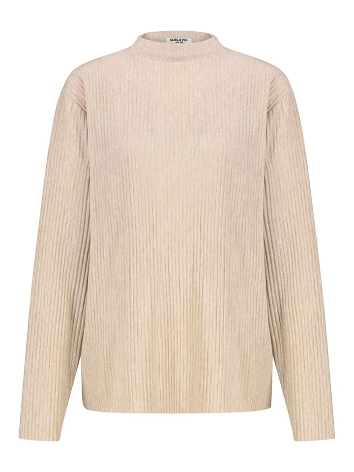 Sublevel Koszulka w kolorze beżowym rozmiar: XS