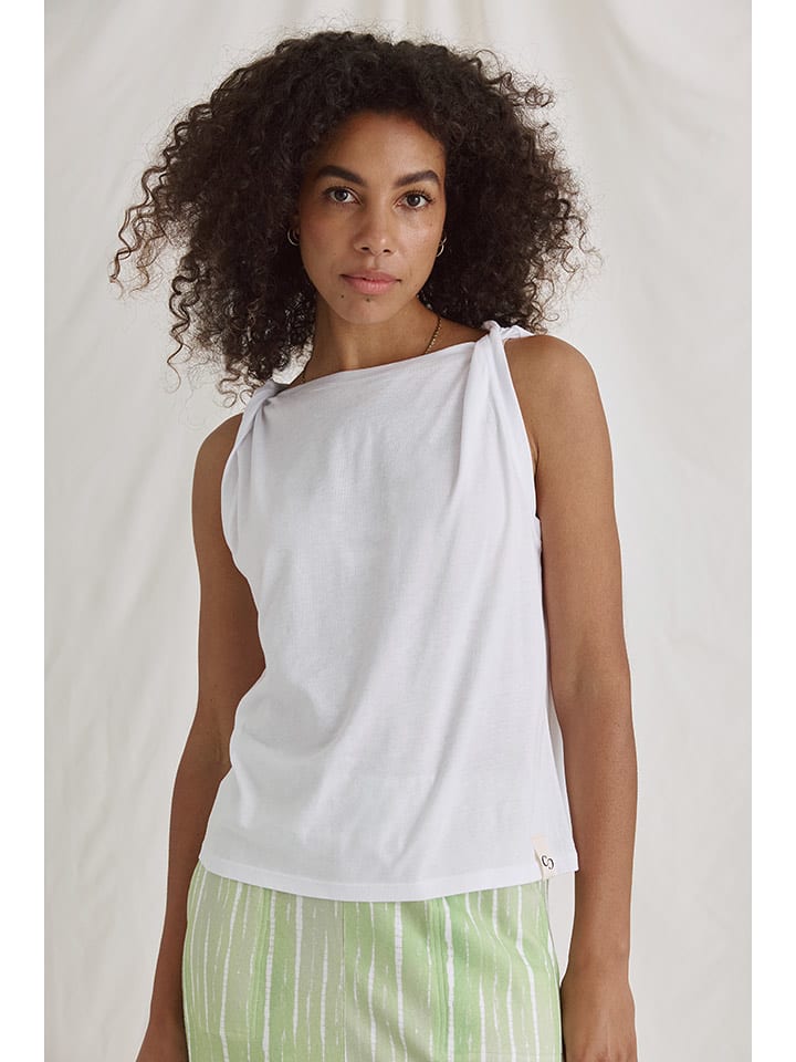 Cotton Candy Top "Nabila" w kolorze białym rozmiar: M