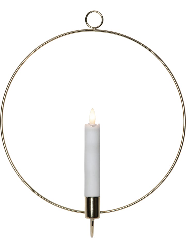 STAR Trading Dekoracyjna zawieszka LED "Flame Wall" w kolorze miedzianym - Ø 28 cm rozmiar: onesize