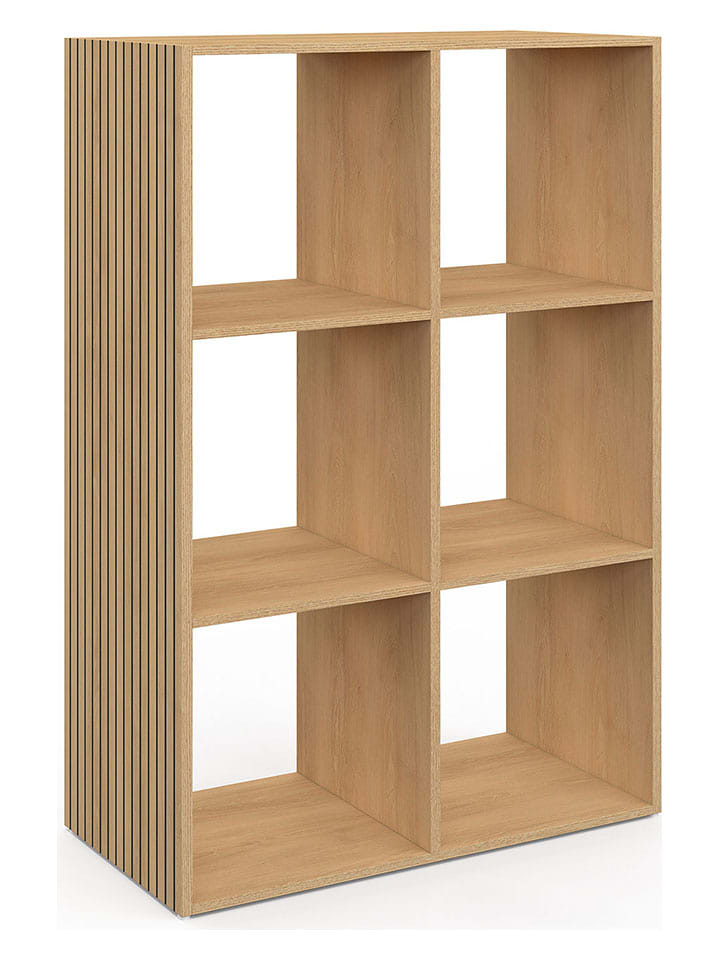 IDOMYA Essentials Regał stojący "Faustine" w kolorze jasnobrązowym - 88 x 60 x 30 cm rozmiar: onesize