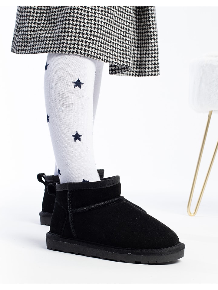 Gooce Skórzane botki zimowe "Mindiki" w kolorze czarnym rozmiar: 29