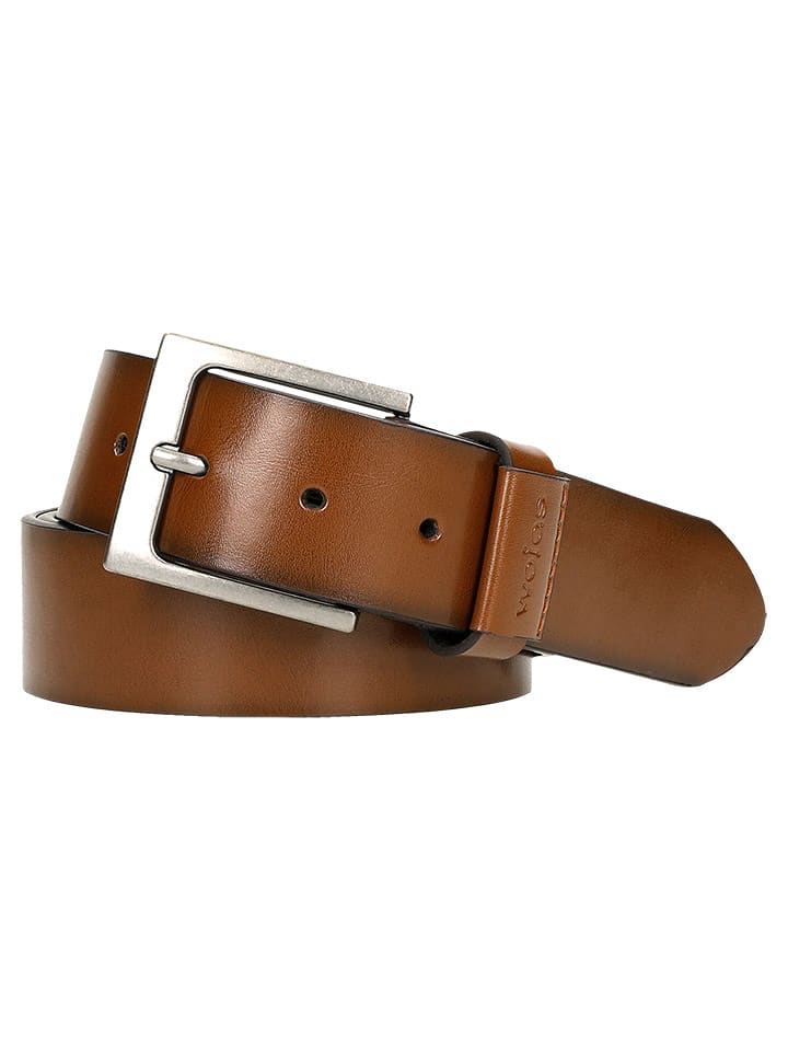 Wojas Skórzany pasek w kolorze jasnobrązowym rozmiar: 120