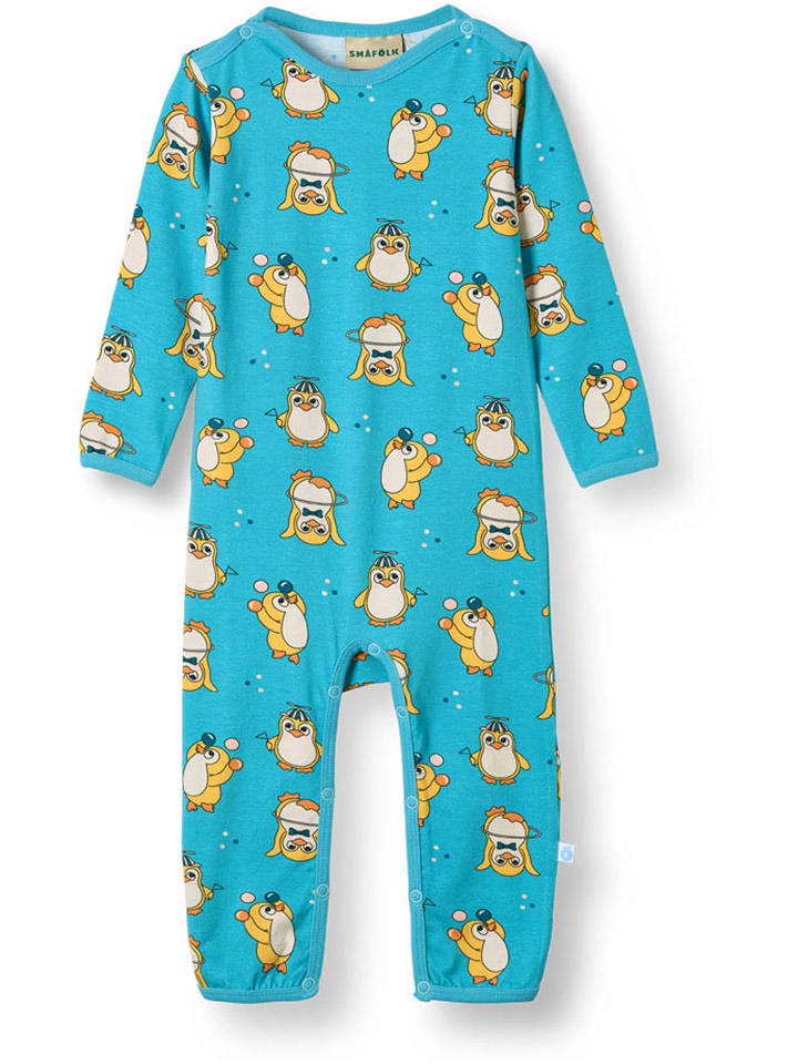 Småfolk Rampers "Elstar" w kolorze błękitnym rozmiar: 74