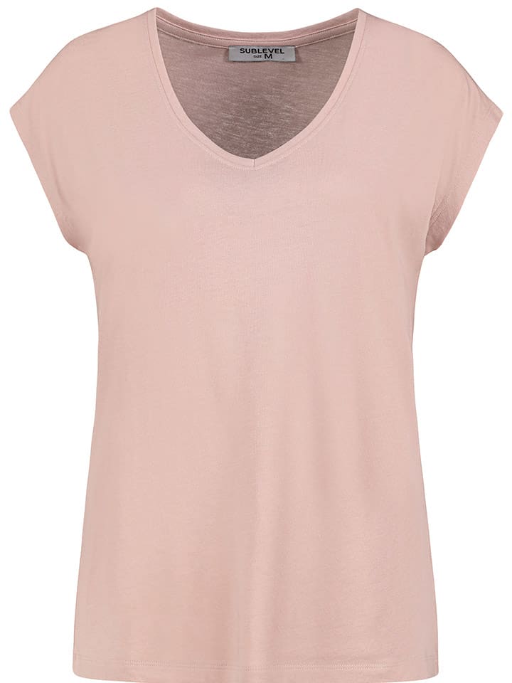 Sublevel Koszulka w kolorze jasnoróżowym rozmiar: S