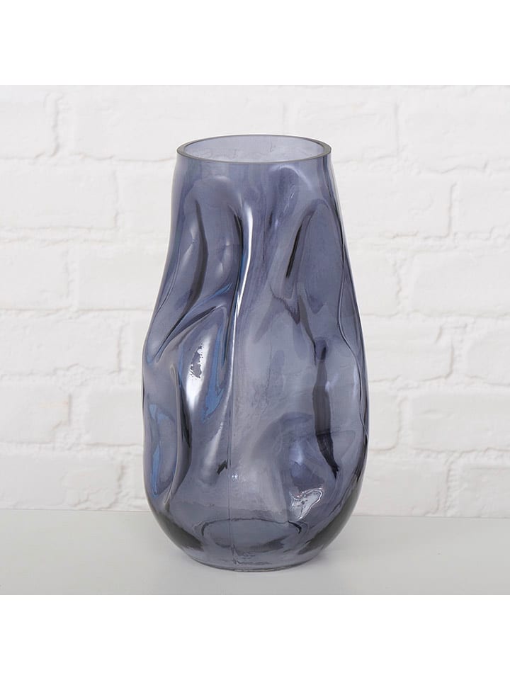 Boltze Wazon "Lojin" w kolorze szarym - wys. 27,8 x Ø 16 cm rozmiar: onesize