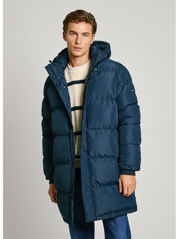 Pepe Jeans Płaszcz pikowany "Torin" w kolorze granatowym rozmiar: S