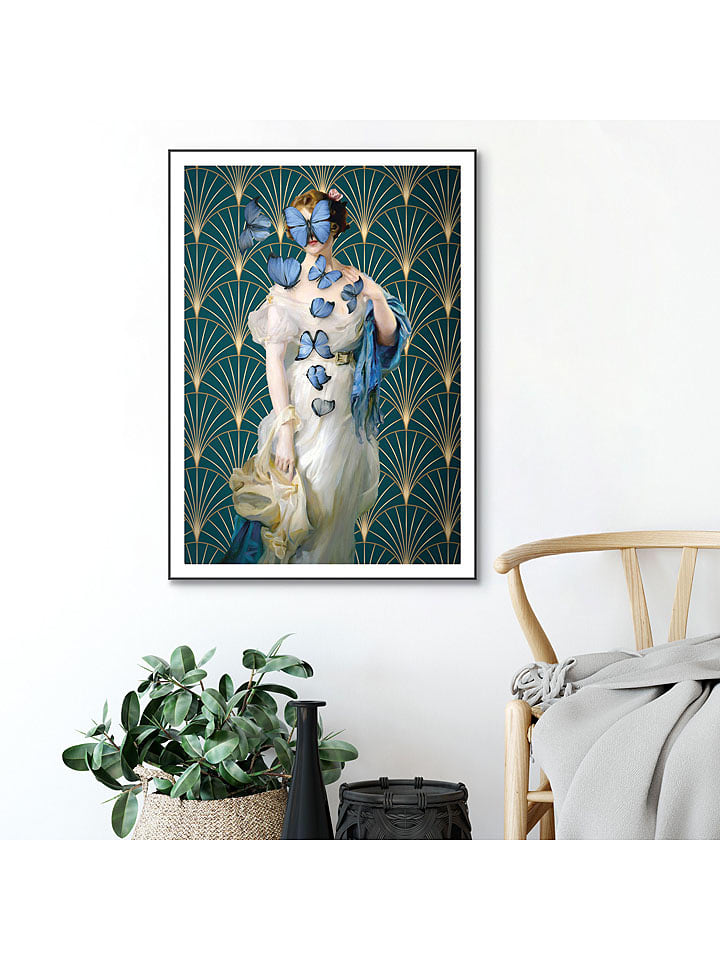 Orangewallz Druk artystyczny "Master Lady" w ramce rozmiar: 50x70 cm