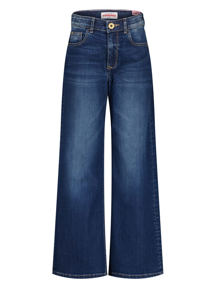 Vingino Dżinsy "Cosima" - Wide leg - w kolorze granatowym rozmiar: 146