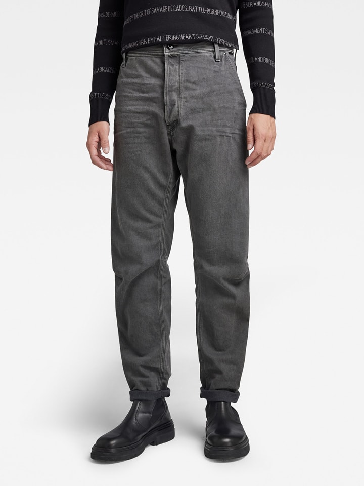 G-Star Dżinsy - Tapered fit - w kolorze jasnoszarym rozmiar: W26/L30