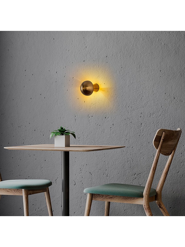 ABERTO DESIGN Lampa ścienna w kolorze złotym - Ø 12 cm rozmiar: onesize