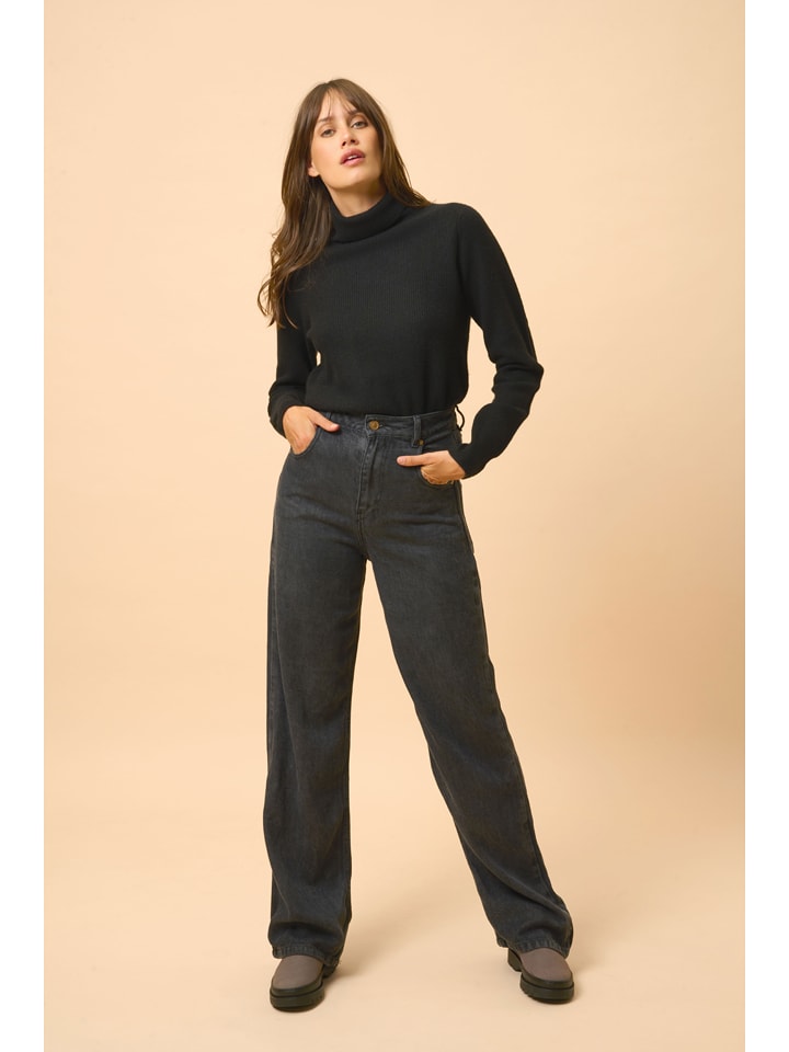 Just Cashmere Kaszmirowy golf "Billy" w kolorze czarnym rozmiar: XL