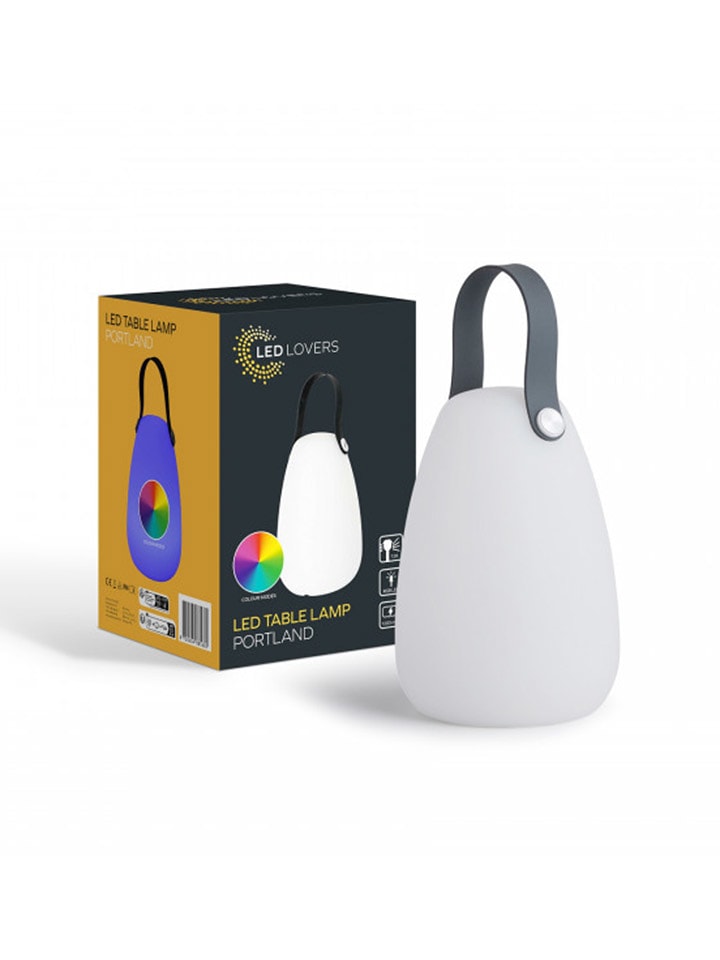 Lifa Living Lampa stołowa LED w kolorze białym - wys. 20 x Ø 14 cm rozmiar: onesize