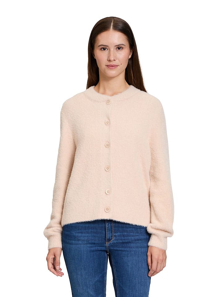 BETTY & CO Kardigan w kolorze beżowym rozmiar: 44