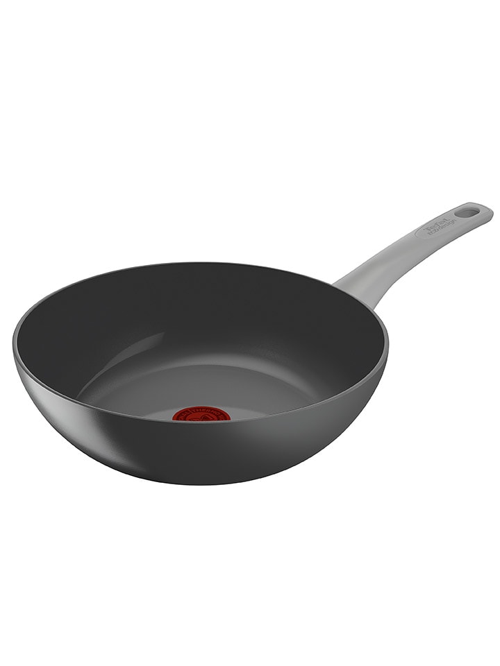 Tefal Patelnia wok "Renew on" w kolorze szarym - Ø 28 cm rozmiar: onesize