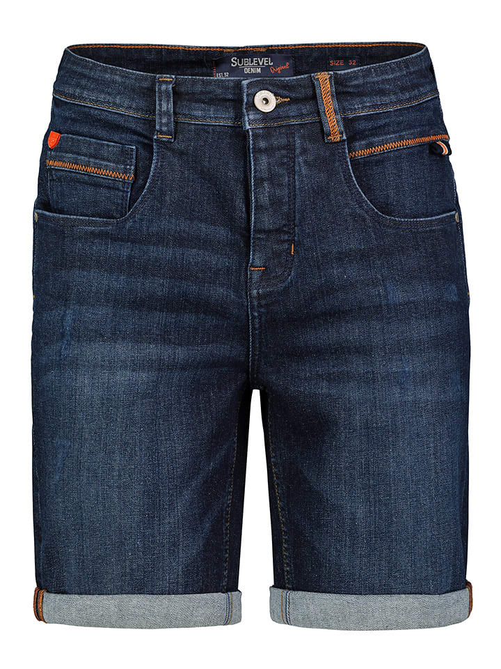 Sublevel Bermudy dżinsowe w kolorze granatowym rozmiar: W29