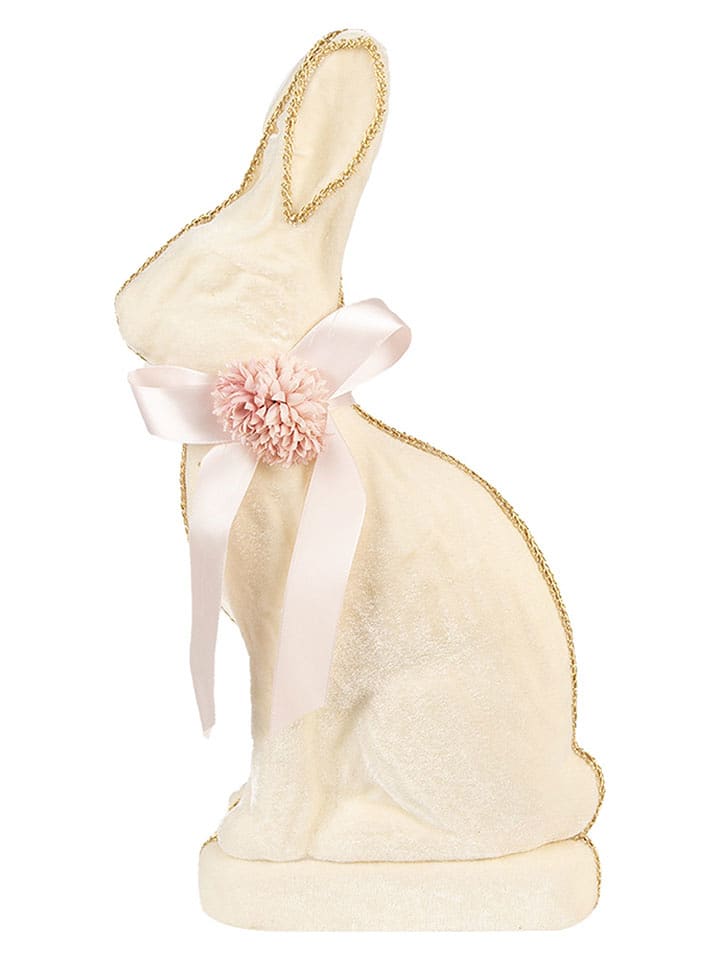 Clayre & Eef Figurka dekoracyjna w kolorze kremowym - 22 x 41 x 8 cm rozmiar: onesize