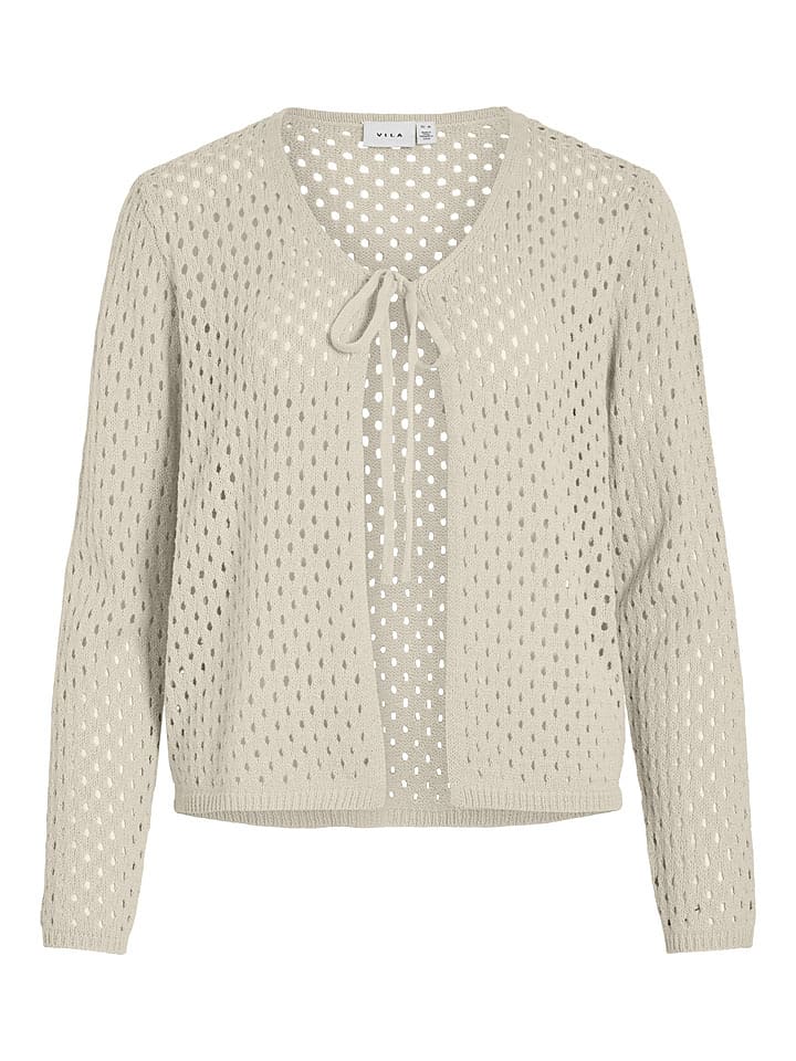 Vila Kardigan "Catzu" w kolorze kremowym rozmiar: L