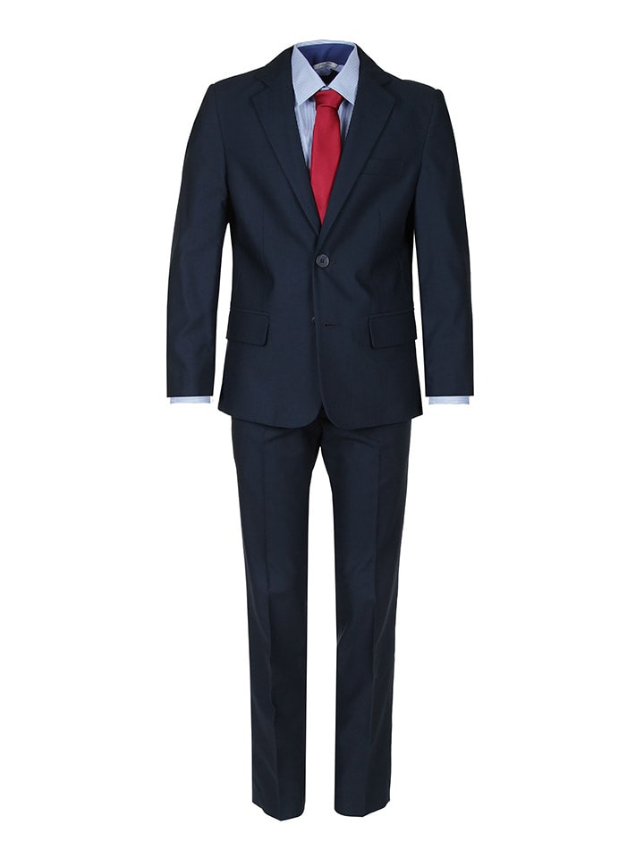 G.O.L.® FINEST COLLECTION Garnitur - Slim fit - w kolorze granatowym rozmiar: 164