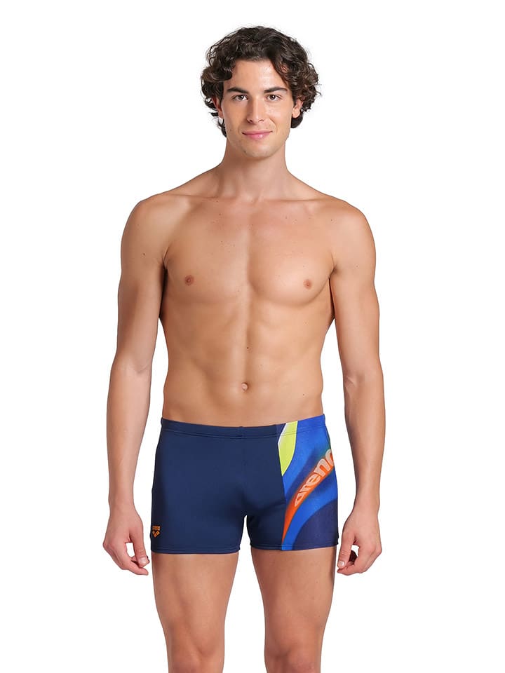 Arena Kąpielówki w kolorze granatowym ze wzorem rozmiar: 8