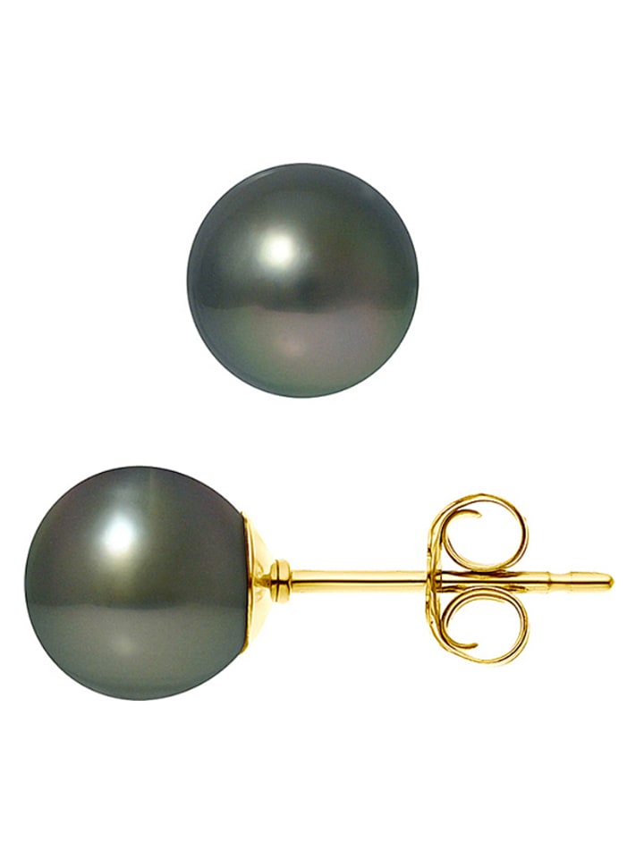 Pearl Addict Złote kolczyki-wkrętki z perłami rozmiar: onesize