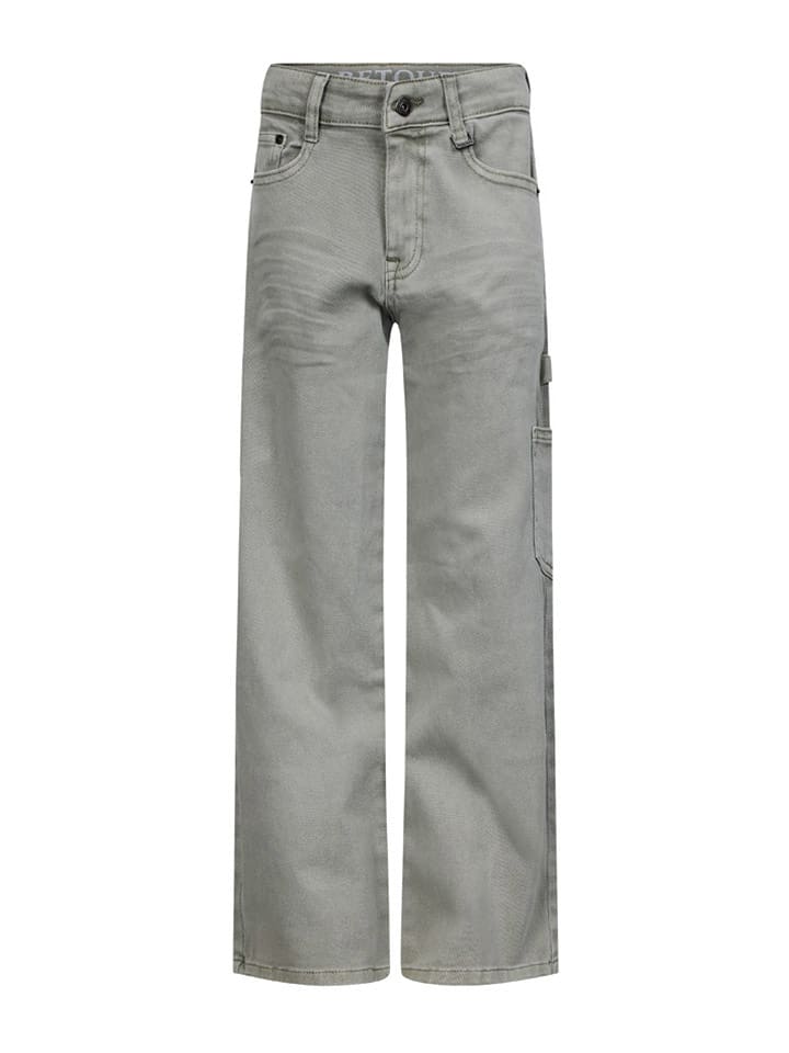 Retour Bojówki dżinsowe "Rocko" - Comfort fit - w kolorze jasnozielonym rozmiar: 158/164