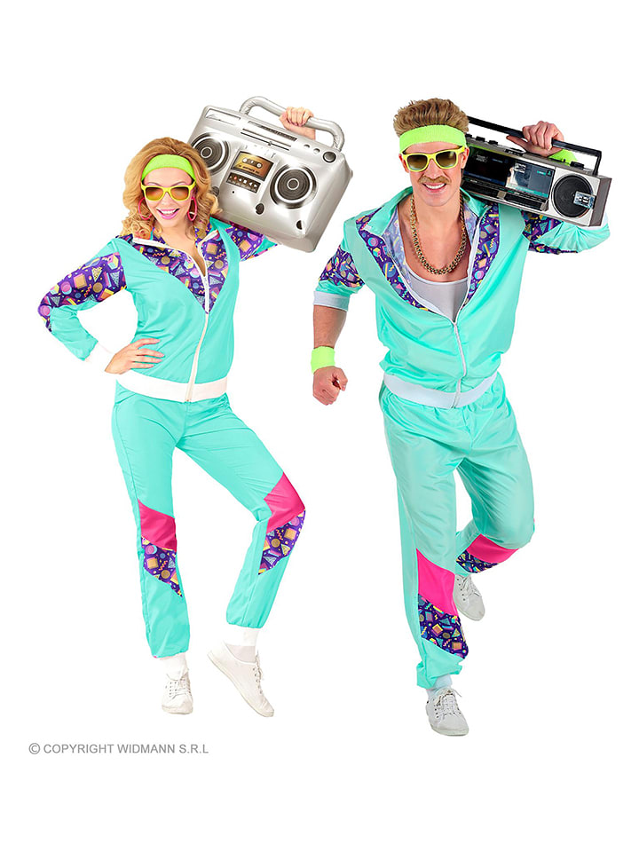 Carnival Party 2-częściowy kostium w kolorze turkusowym rozmiar: S