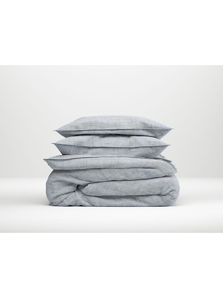 Zo!Home Komplet pościeli "Lino" w kolorze błękitnym rozmiar: 200x200 cm