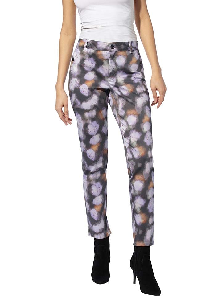 Heine Spodnie w kolorze szaro-fioletowym rozmiar: 34