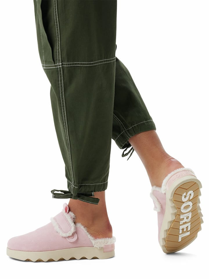 Sorel Skórzane chodaki "Viibe" w kolorze jasnoróżowym rozmiar: 42