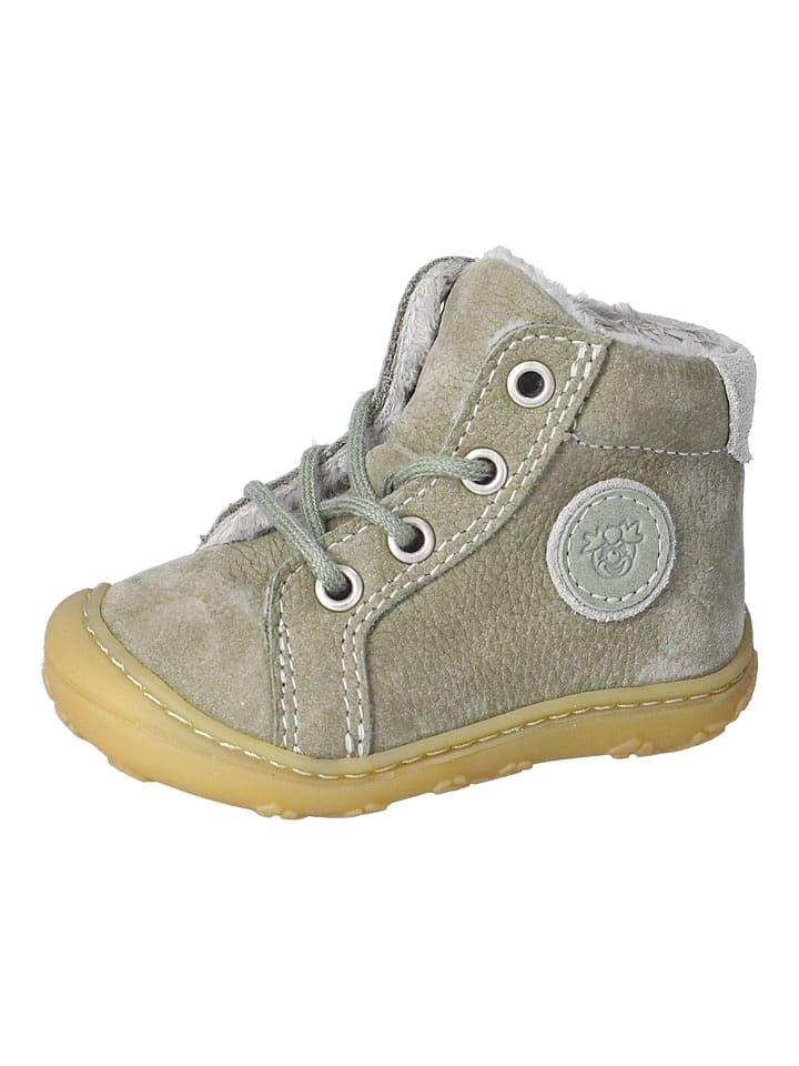 PEPINO Skórzane buty "Georgie" w kolorze szarym do nauki chodzenia rozmiar: 25