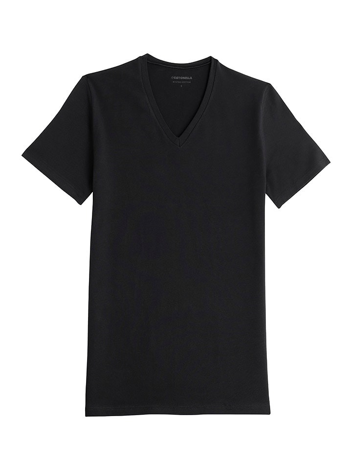 COTONELLA Koszulka w kolorze czarnym rozmiar: M