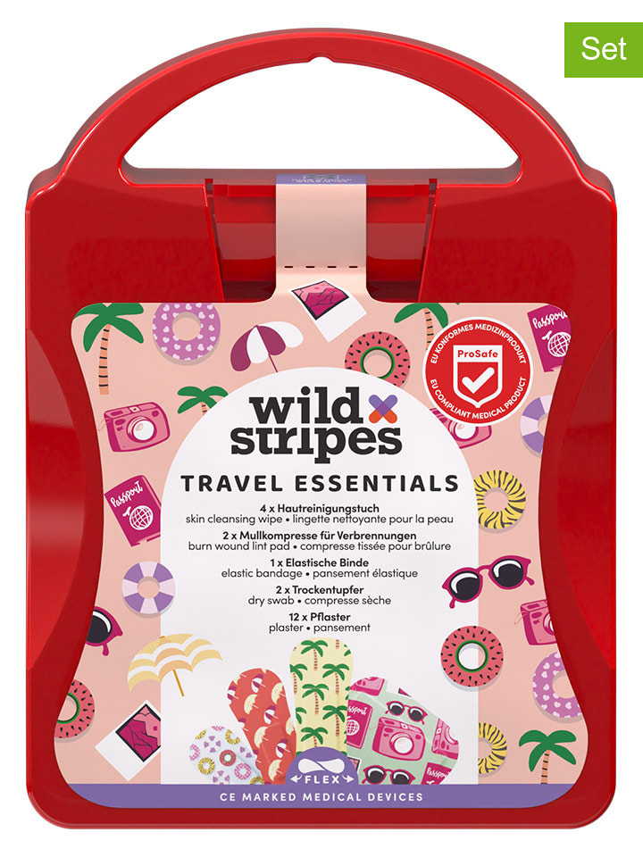 Wild Stripes 21-częściowe zestawy podróżne (2 szt.) "Wild Stripes" w różnych kolorach rozmiar: onesize
