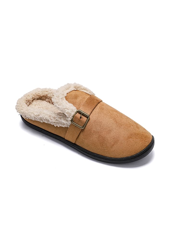 Confly Kapcie w kolorze jasnobrązowym rozmiar: 40/41