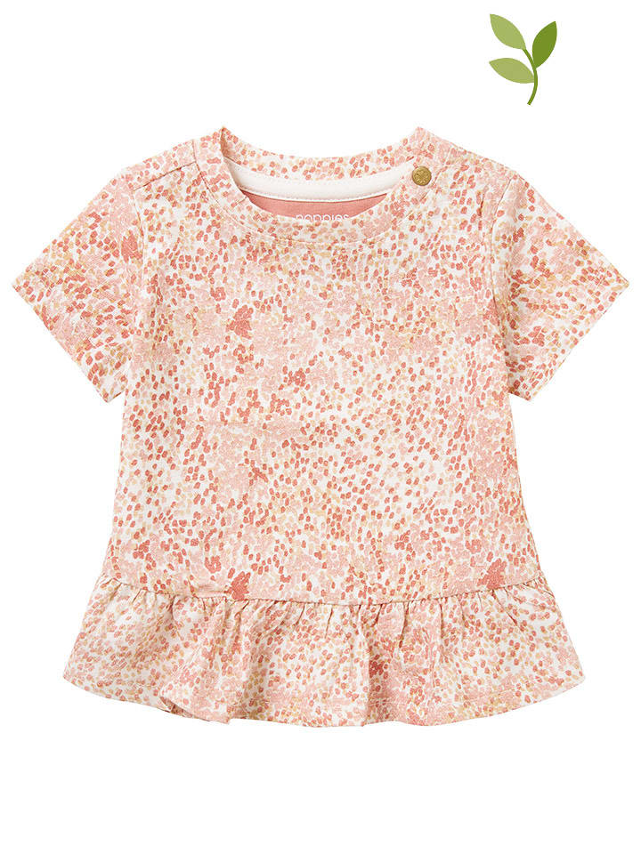 Noppies Koszulka "Nebraska" w kolorze beżowo-jasnoróżowym rozmiar: 68