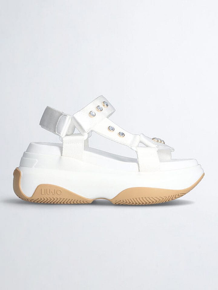 Liu Jo Sandały w kolorze białym na koturnie rozmiar: 38