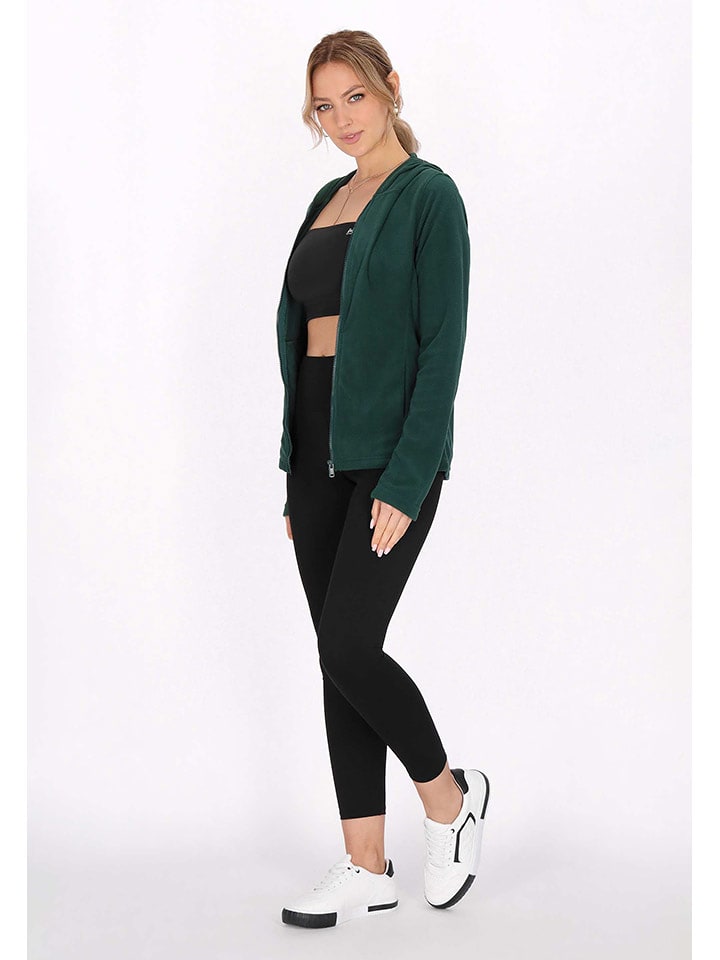 Schmuddelwedda Kurtka polarowa w kolorze ciemnozielonym rozmiar: L