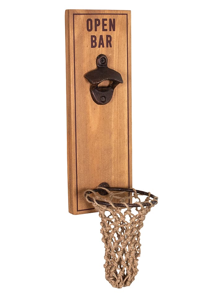 Anticline Otwieracz ścienny w kolorze jasnobrązowym - 10 x 40 x 13 cm rozmiar: onesize