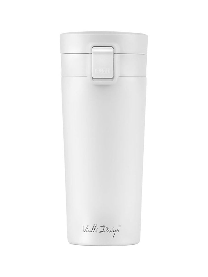Vialli Design Kubek termiczny w kolorze białym - 400 ml rozmiar: onesize