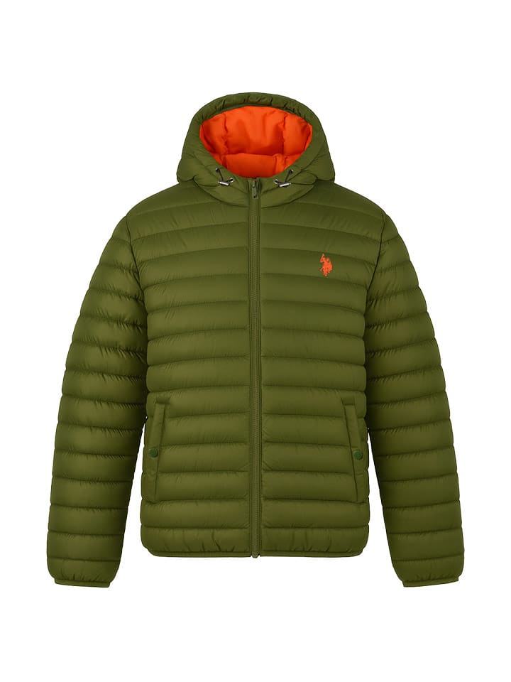 U.S. Polo Assn. Kurtka pikowana w kolorze oliwkowym rozmiar: XL